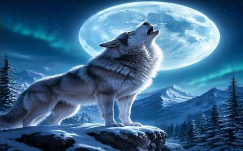 Lupul Lunar — ilustrație de joc