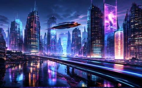 Orașul Cyber — ilustrație de joc