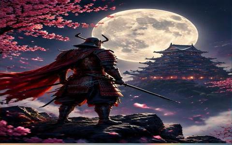 Luna Samuraiului — ilustrație de joc